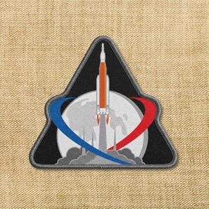 NASA Artemis II Mission Patch Artemis 1 EM-1 Artemis Program Patch Iron On, Space Logo, Gift for Space Lovers