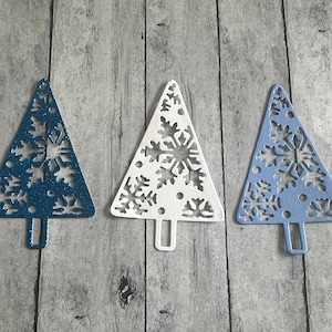 Set of 3 Winter Tree Die Cut, Snow Tree Die Cut, Winter Die Cuts, Creative Junk Journaling, Winter Paper Crafts, Card making, Scrapbooking