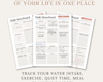 Daily Mom Board | Christian Homemaker Daily Planner Sheet
