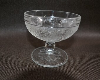 Anchor Hocking Crystal Sandwich Sherbets - 2 Sherbets, 1939-1966