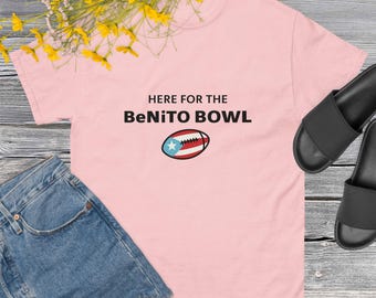 Here for the Benito Bowl Shirt, Puerto Rican Football Tee, Halftime Show Top, Benito 2026 Super Game T-Shirt, Latin Music Fan Gift