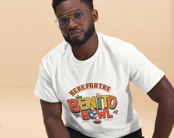 Here for the Benito Bowl Shirt, Puerto Rican Halftime Show Tee, Custom Benito Bowl Shirt Design, Football Fan Party Top