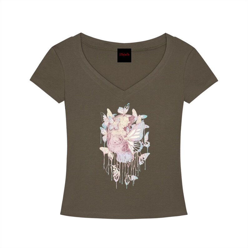 Tencel Slim Fit V-Neck T-Shirt image 8