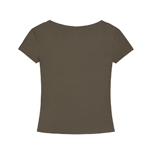 Tencel Slim Fit V-Neck T-Shirt image 9