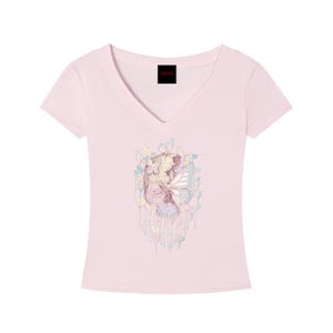 Tencel Slim Fit V-Neck T-Shirt image 6