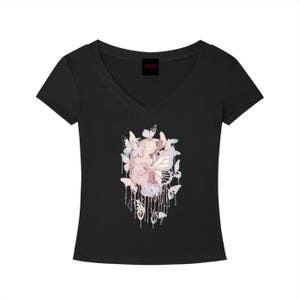 Tencel Slim Fit V-Neck T-Shirt image 2
