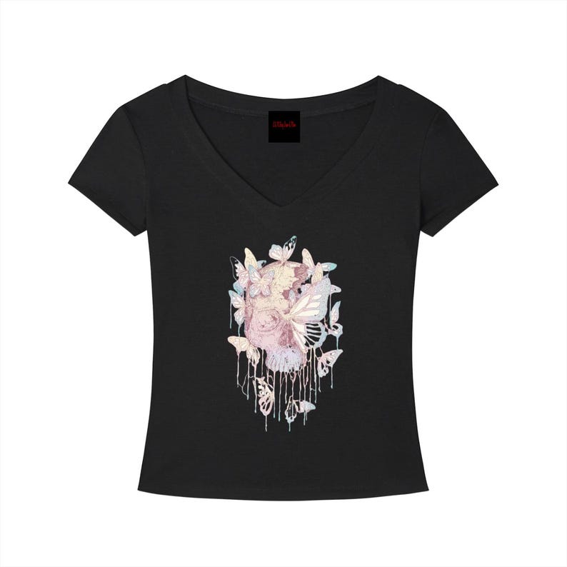 Tencel Slim Fit V-Neck T-Shirt image 2