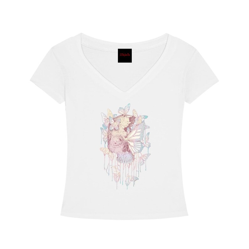 Tencel Slim Fit V-Neck T-Shirt image 1