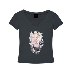 Tencel Slim Fit V-Neck T-Shirt image 10