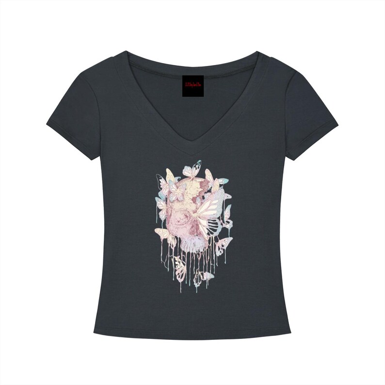 Tencel Slim Fit V-Neck T-Shirt image 10