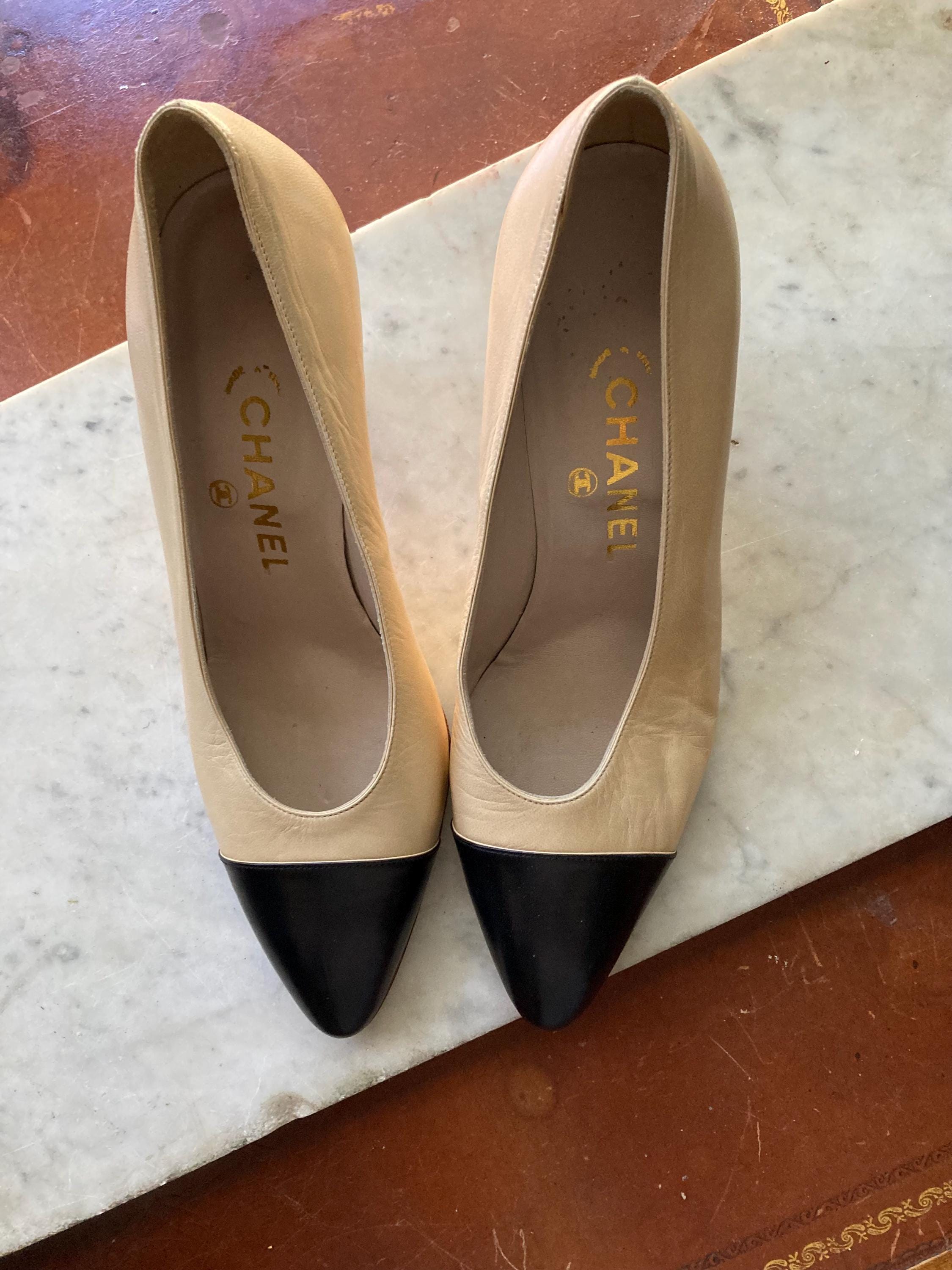 Chanel Vintage Heels - Etsy