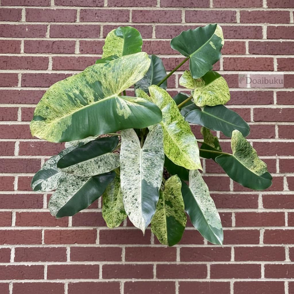 Variegated philodendron giganteum - Etsy 日本