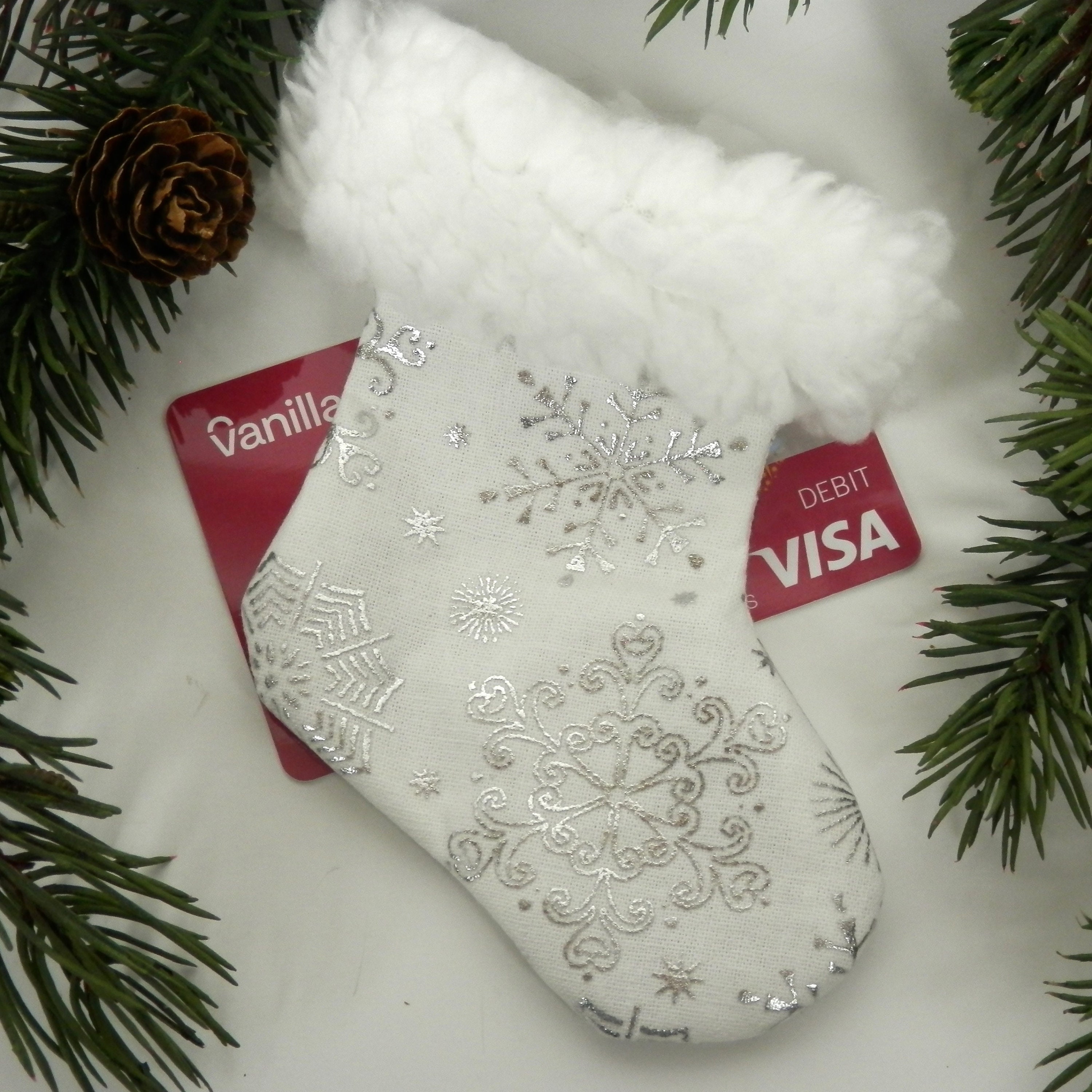 Yyeselk Christmas Stocking with Letter Mini Cute Gift Bag for