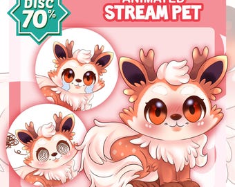 Custom Pet Vtuber Model, Animated Stream Pet, Animal Vtuber, Live2D Commission, Pngtuber, Rigging, Streamer, Twitch, Anime, Kawaii, Cute