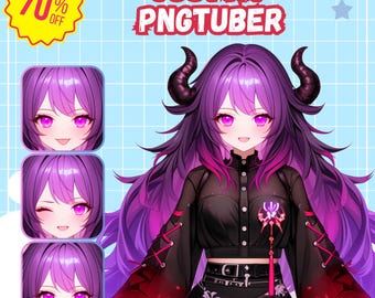 Diseño de personaje Pngtuber personalizado para Twitch, YouTube y Facebook, diseño de Pngtuber, avatar, modelo Vtuber / modelo de comisión Live2D para transmisión