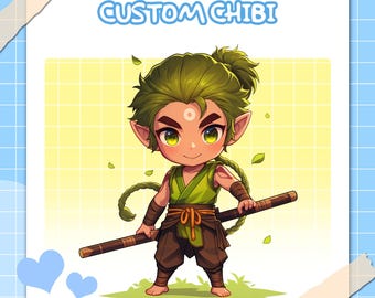Custom Chibi Character, Chibi Anime, Chibi Pngtuber, Chibi Vtuber, Chibi PFP, Cute, Character Design for Stream, Twitch, YouTube & Facebook