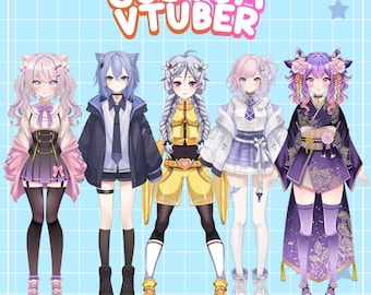 Custom Live2D Vtuber Model Commission, Anime Art, Vtuber Assets & Character Design, Pngtuber, Avatar, Twitch, YouTube, Facebook Commission