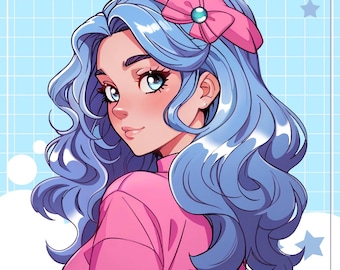 Custom PFP, Profile Picture, Profile Icon, Anime, Cute, Chibi, Avatar, Character Design for Stream, Twitch, YouTube & Facebook Commission