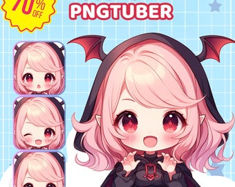 Custom Chibi Pngtuber Live2D Model, Pngtuber Character Design for Stream, Twitch, YouTube & Facebook Commission, Cute, Chibi, Avatar, PFP