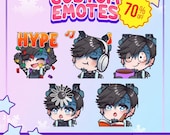 Custom Animated Emotes, Twitch Emotes, custom emotes, Custom Chibi Emotes, Chibi Twitch emotes, Discord, Kick, Christmas emotes