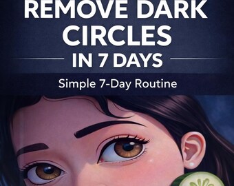 Guía para eliminar las ojeras, tratamiento paso a paso de 7 días para el contorno de ojos (PDF), descarga instantánea.