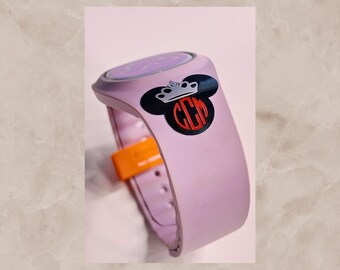 Adesivo MagicBand personalizado, adesivo personalizado da Disney, decalque de vinil com monograma ou nome para viagem à Disney, acessório MagicBand, pronto para parques