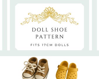 Assorted Doll Shoes Digital Pattern | Fits 17 cm Vinyl-Face Plush Dolls