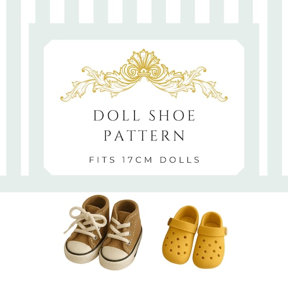 Assorted Doll Shoes Digital Pattern | Fits 17 cm Vinyl-Face Plush Dolls