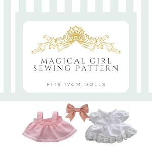 Magical Girl Doll Clothes Digital Sewing Pattern | Fits 17 cm Vinyl-Face Plush Dolls