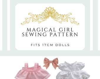 Magical Girl Doll Clothes Digital Sewing Pattern | Fits 17 cm Vinyl-Face Plush Dolls