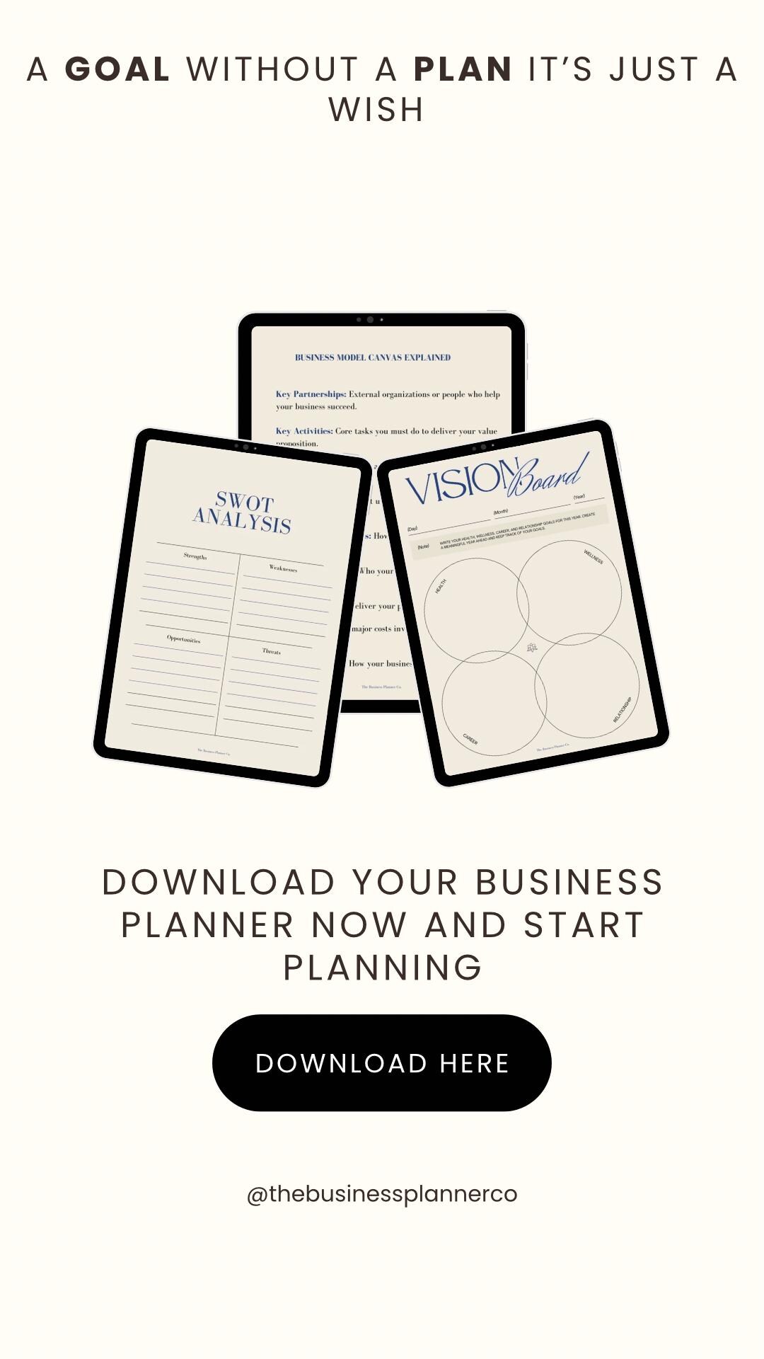 The Business Planner Co. Modern Minimalist Monthly Planner Etsy