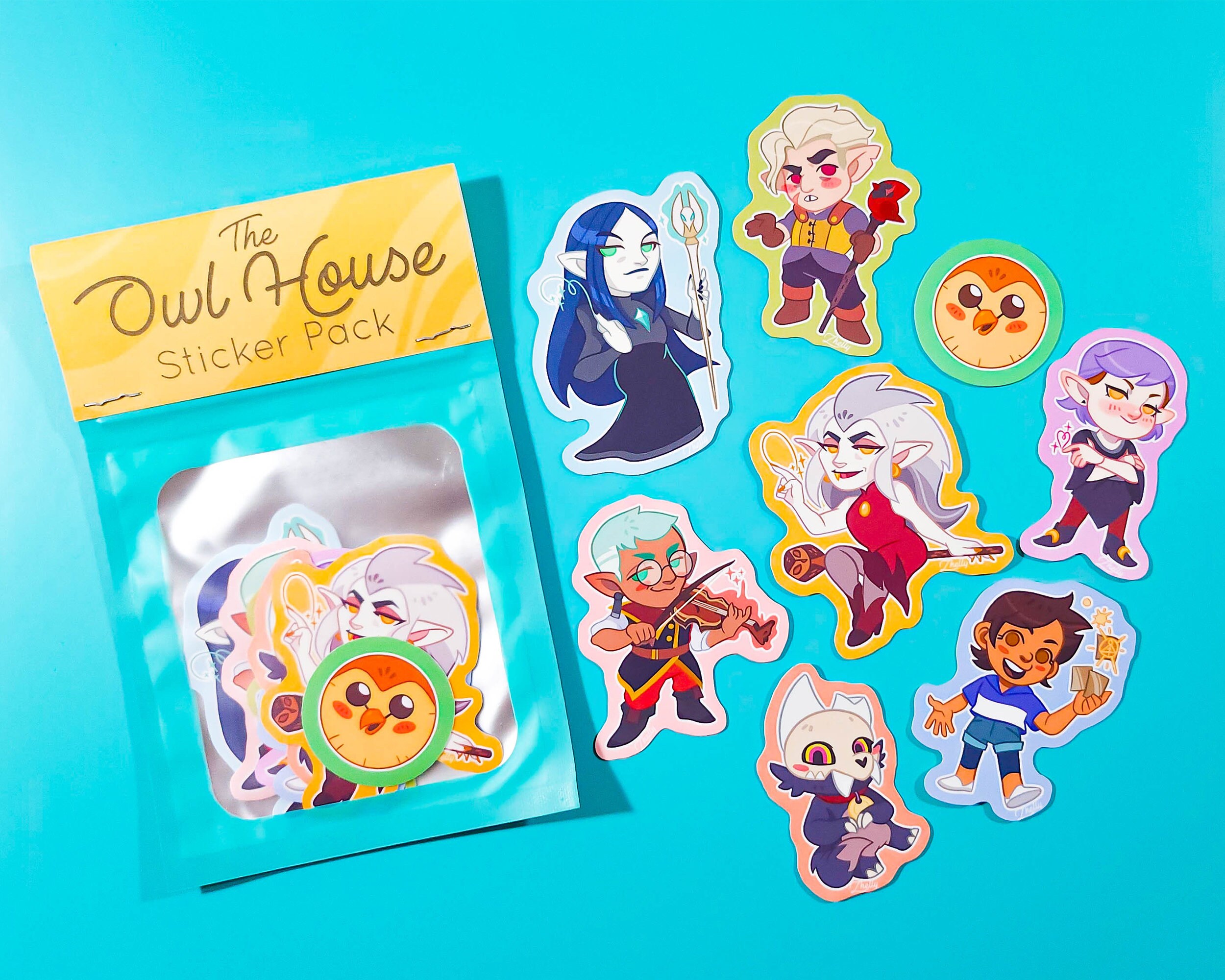 Lumity, Hunter, Eda, Lilith & Hooty, Collector, Raine Whispers, Vee, Titan  Luz Double-sided 3-inch Acrylic Charms Keychains the Owl House 