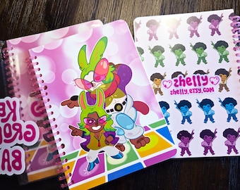 A5 Blank Sketchbook | FFXIV Keep Groovin' Baby!