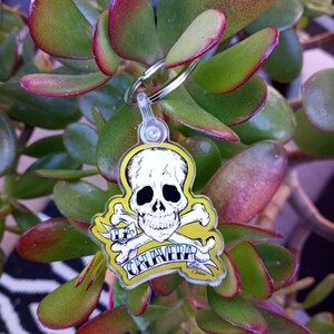 La Calavera keychain, Loteria, Skull, Calaca
