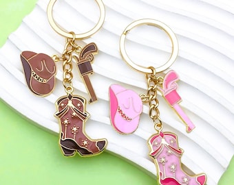 Cowboy Boots Keychain
