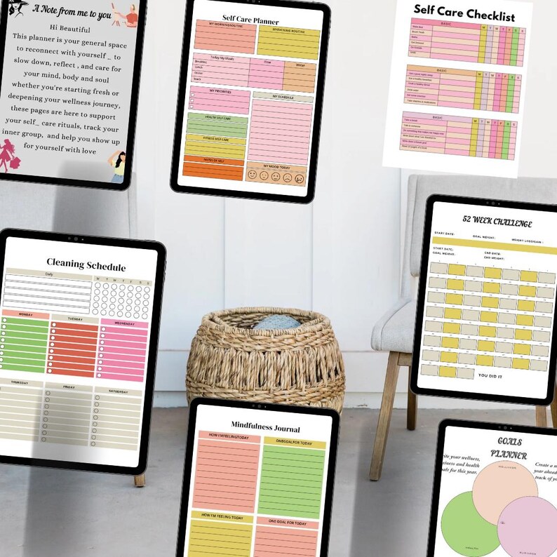 Printable Self_ Care Planner / 10 Pages Wellness Journal/ Daily Self ...