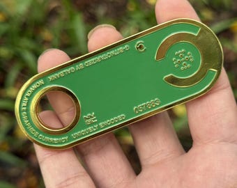 Starfield porte-clés en métal Credit Stick | Réplique de collection inspirée de Starfield pour les fans | Produits dérivés et accessoires Starfield