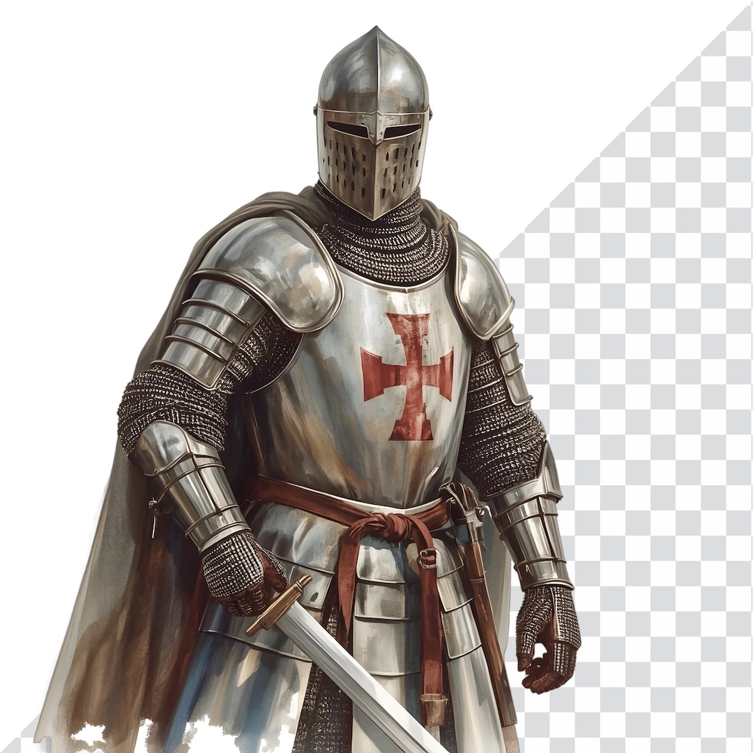 Crusader Knight Clipart, Medieval Warrior Images, 10 PNG Transparent ...