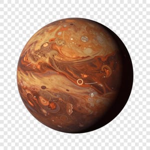 10 PNG Jupiter Planet Clipart, Weltraum Bilder, transparenter Hintergrund, Aquarell Clip Art, Sofort Download, Kommerzielle Nutzung, Papiermodell