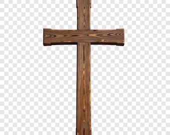 10 PNG Wooden Cross Clipart, Christian Cross, Religious Symbol Images, Transparent Background, Faith Clip Art, Instant Download