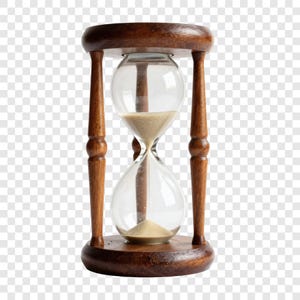 10 PNG Hourglass Clipart, Sand Timer Clock Image, Transparent Background, Watercolor Clip Art, Instant Download, Commercial Use, Paper Craft