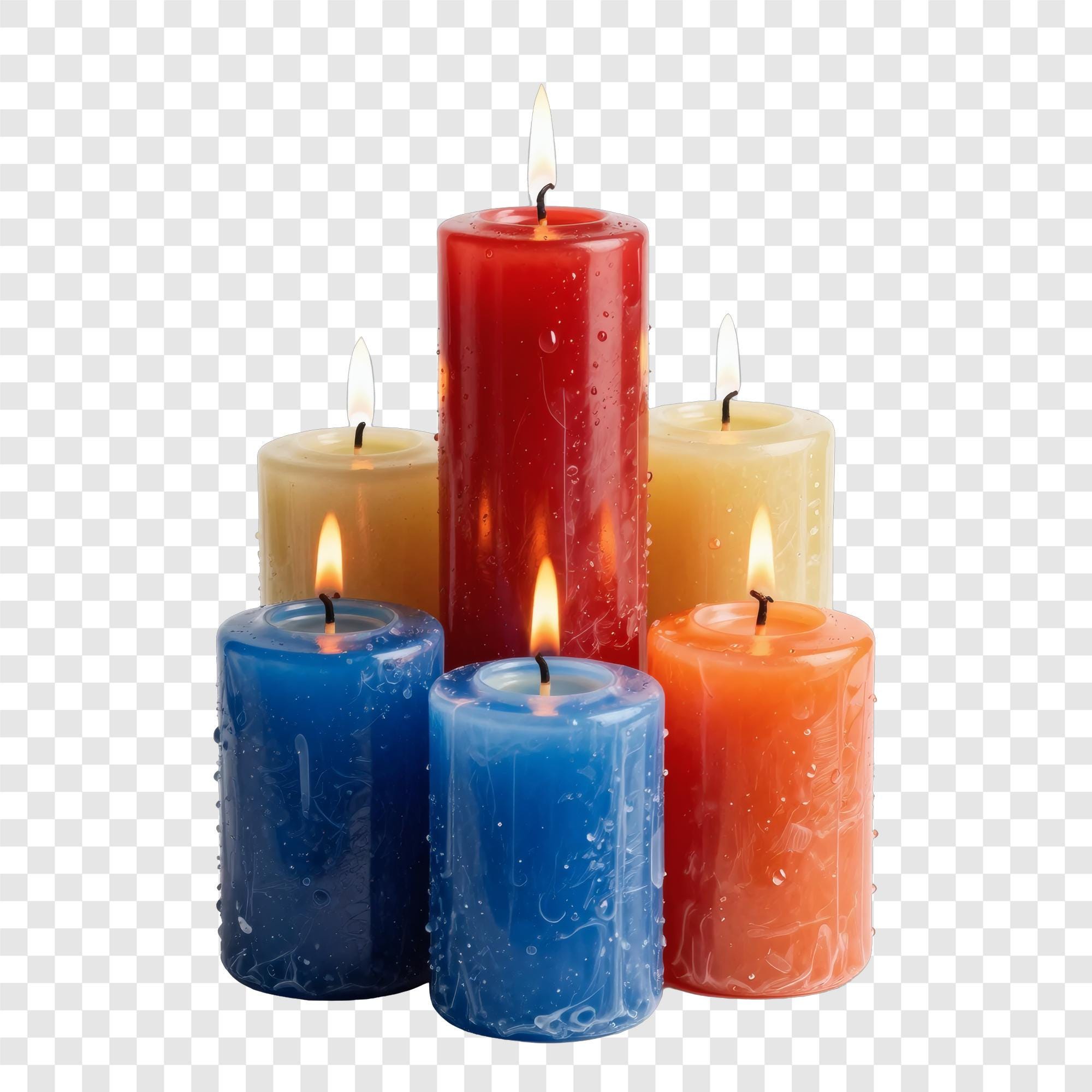 10 PNG Candle Clipart, Burning Candle Images, Transparent Background ...