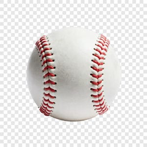 10 PNG Baseball Clipart, Sports Ball Images, Transparent Background, Watercolor Clip Art, Instant Download, Commercial Use, Paper Craft