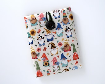 Kindle Paperwhite Cover, Kindle Sleeve, eReader, Handmade Kindle Case, Fits 11th and 12th generation - Garden Gnomes