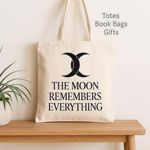 Triple Moon Goddess Print: Witchy Quote Wall Art (PNG JPG)