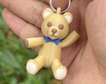 Llavero de Ada Wong Bear: Charm impreso en 3D de Resident Evil (3,5 cm) Regalo para cosplay de Leon
