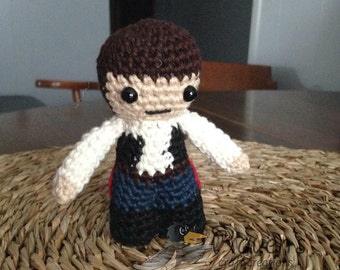 Han Solo Inspired Amigurumi doll- MADE to ORDER- Star Wars Inspired dolls