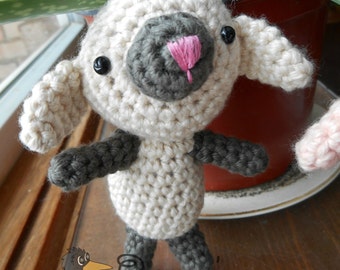 Lamb Amigurumi Toy - MADE to ORDER- Olivia the Little Lamb, Easter, Sheep