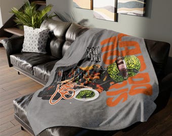 Manta inspirada en Lando Norris / Manta para aficionados a la Fórmula 1, poliéster suave.