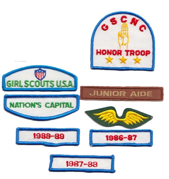 Girl Scout Patches Brownie Wings Uniform Dates and More Etsy